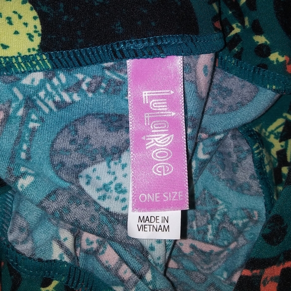 LulaRoe | Disney Design Blue & Orange Leggings - Picture 2 of 2